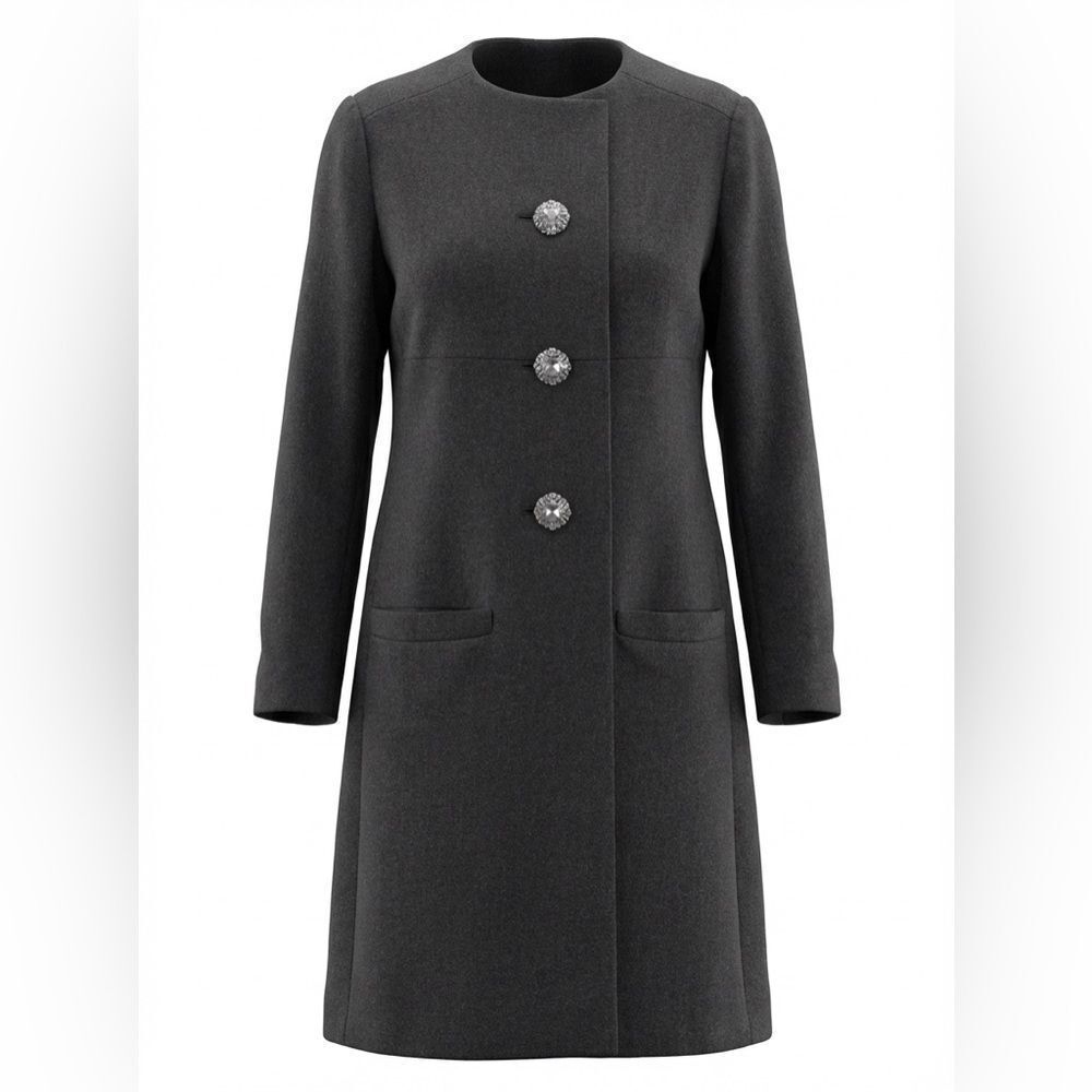Donald Brooks women’s dark gray dress coat size 8